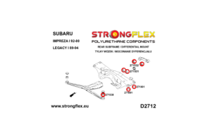 276252B: Rear subframe bush kit