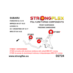 276250A: Front suspension bush kit SPORT