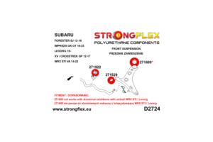 276250A: Front suspension bush kit SPORT