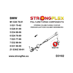 032115A: Steering column flexible coupler SPORT