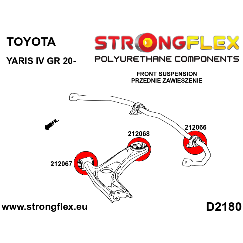 216296B: Full suspension bush kit