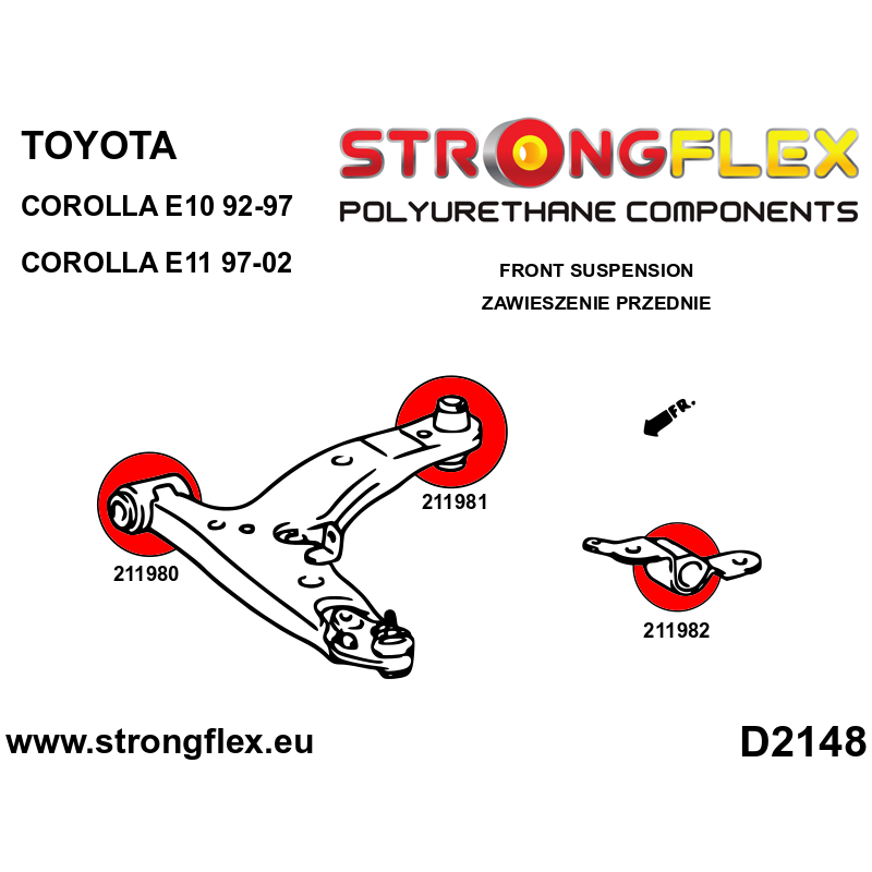 216293B: Full suspension bush kit
