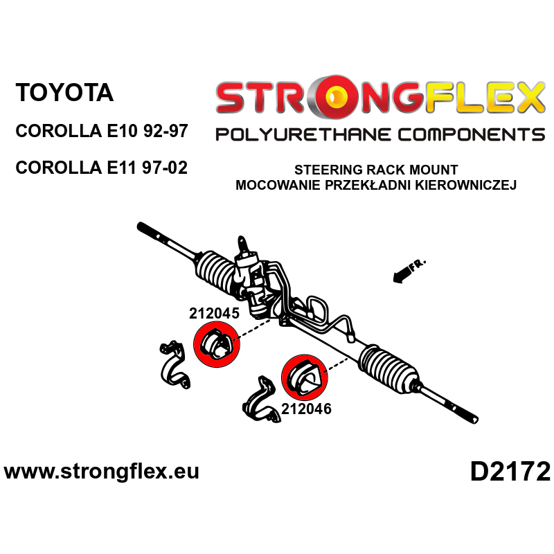 216293A: Full suspension bush kit SPORT