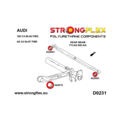 022075A: Rear beam bush SPORT