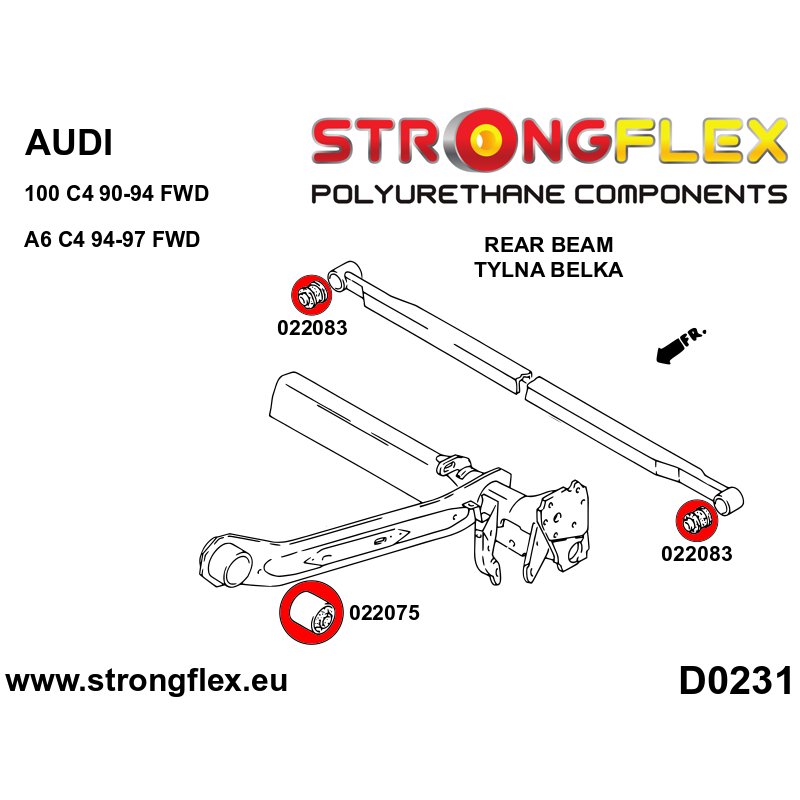 022083A: Rear panhard rod mount SPORT