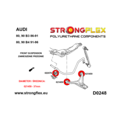 026287A: Full suspension polyurethane bush kit SPORT