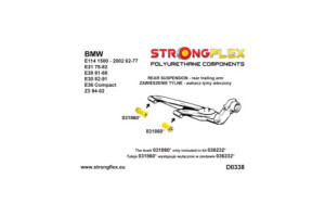 036127B: Rear suspension bush kit