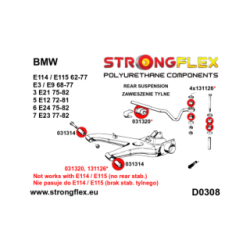 036126A: Rear suspension bush kit SPORT