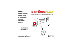 070018A: Rear beam bush SPORT
