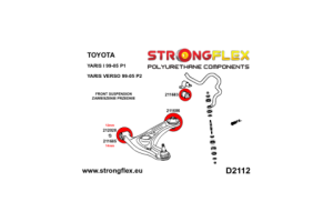 216284B: Front suspension bush kit
