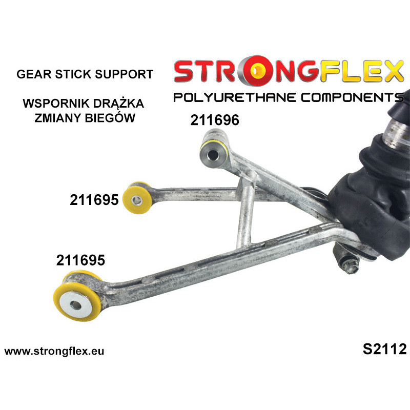 211695A: Gear lever support bushing - lower SPORT