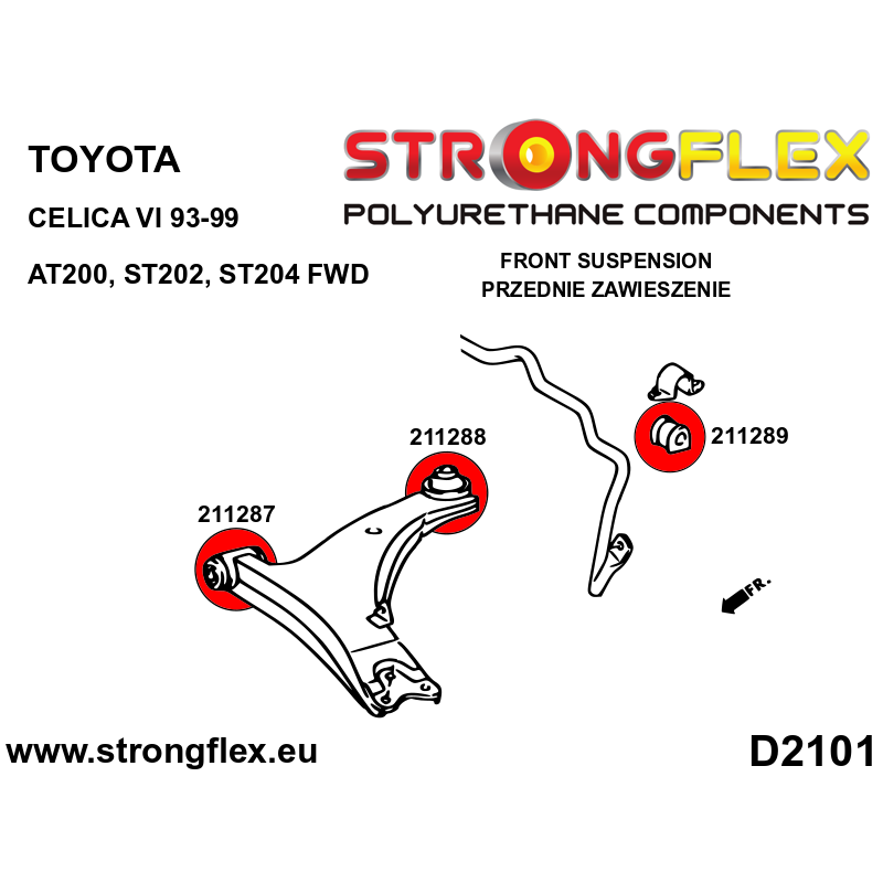 216278B: Full suspension bush kit