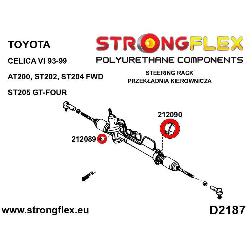 216278A: Full suspension bush kit SPORT