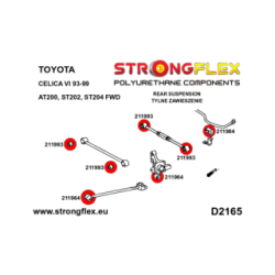 216277A: Rear suspension bush kit SPORT