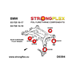 036104A: Rear subframe bush kit SPORT
