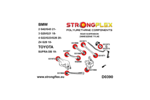 036099A: Rear suspension bush kit SPORT