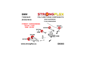 036090B: Rear suspension bush kit