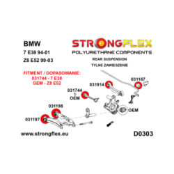036090A: Rear suspension bush kit SPORT