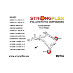 286205A: Rear subframe bush kit AWD SPORT