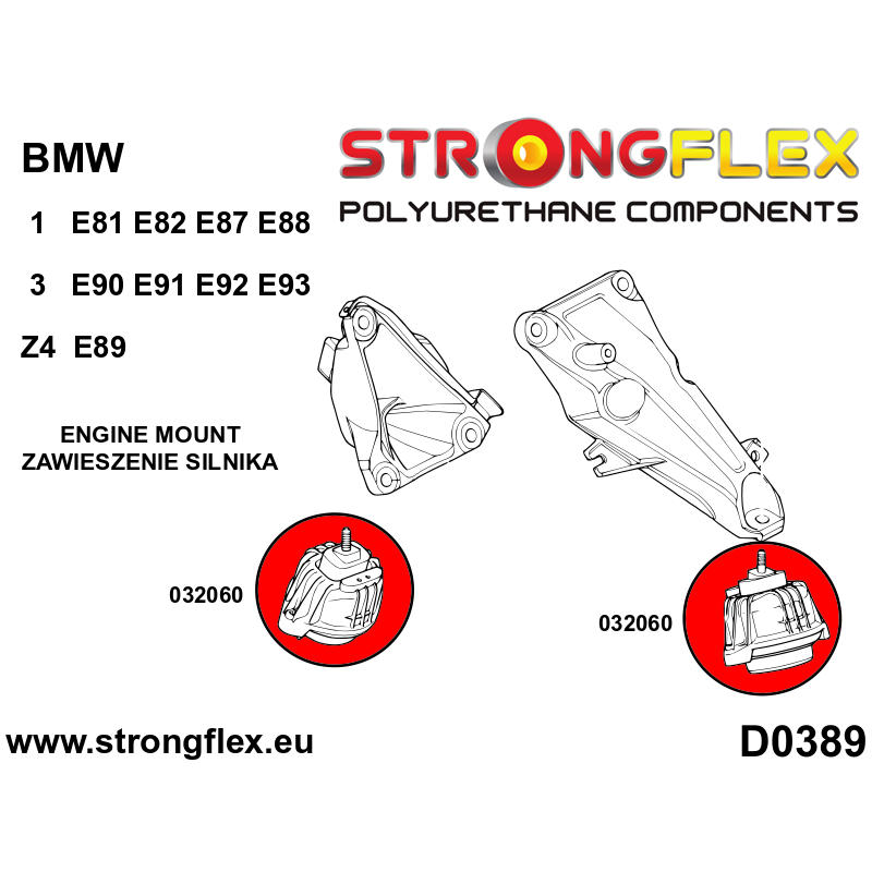 032060B: Engine mount E90 E81 E84 E89