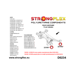 221951B: Rear subframe – front bush 60mm