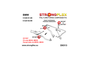 036076B: Front suspension bush kit