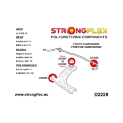 221950A: Front / rear stabilizer bush SPORT