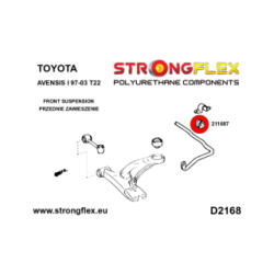 211687A: Front/rear anti roll bar bush SPORT