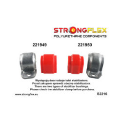 226227A: Rear suspension bush kit SPORT