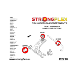 226226A: Front suspension bush kit SPORT