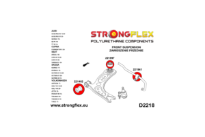 226226A: Front suspension bush kit SPORT