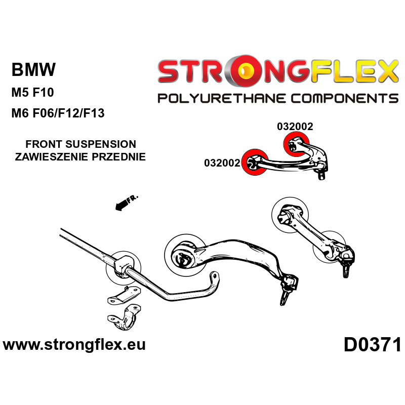 032002A: Front upper arm bush SPORT