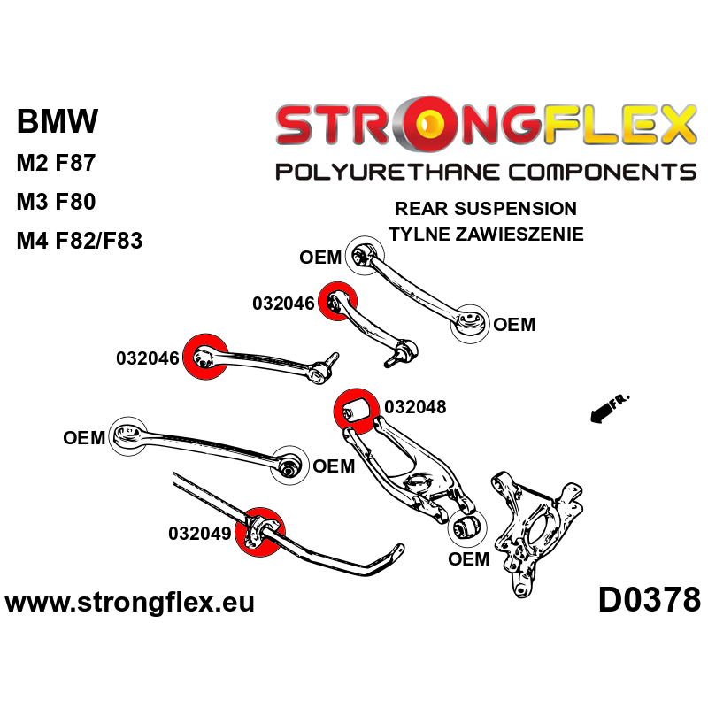 032048A: Rear lower arm - inner bushing SPORT