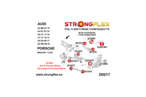 026251A: Rear suspension bush kit SPORT