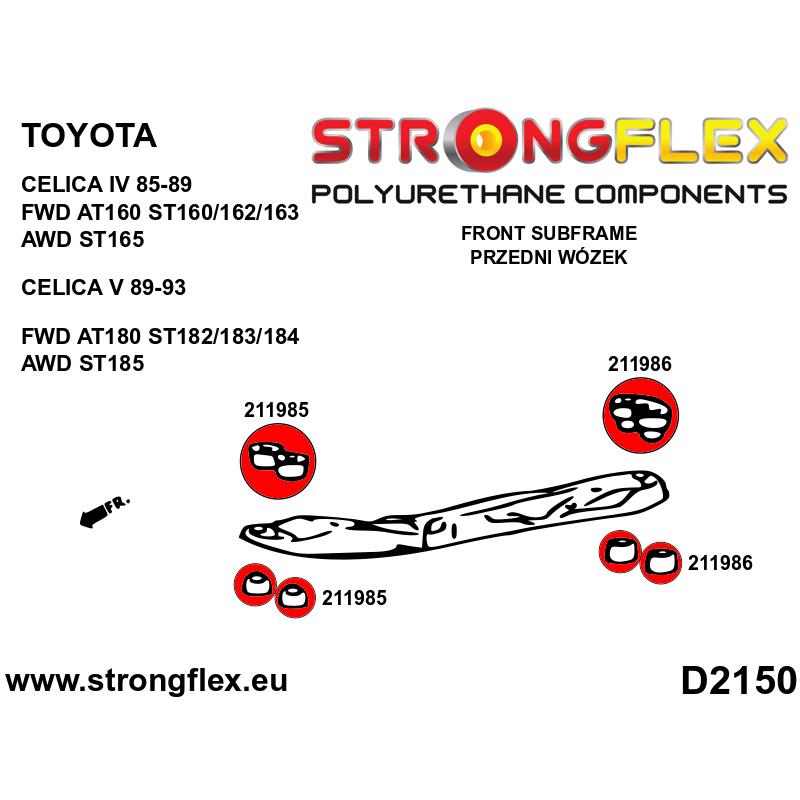 211985B: Front subframe - front bush