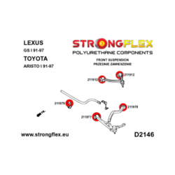 216267B: Front suspension bush kit