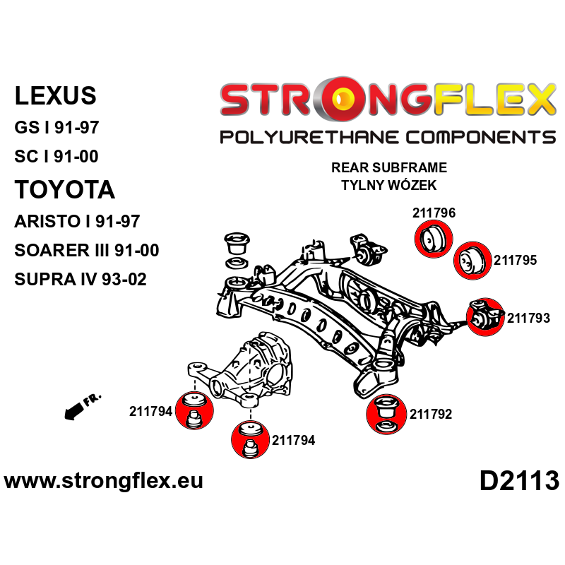 216266B: Full suspension bush kit