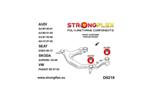 226224B: Front subframe bush kit
