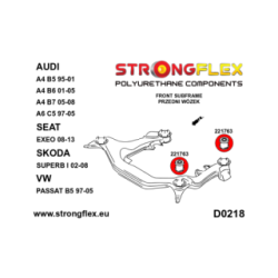226224A: Front subframe bush kit SPORT