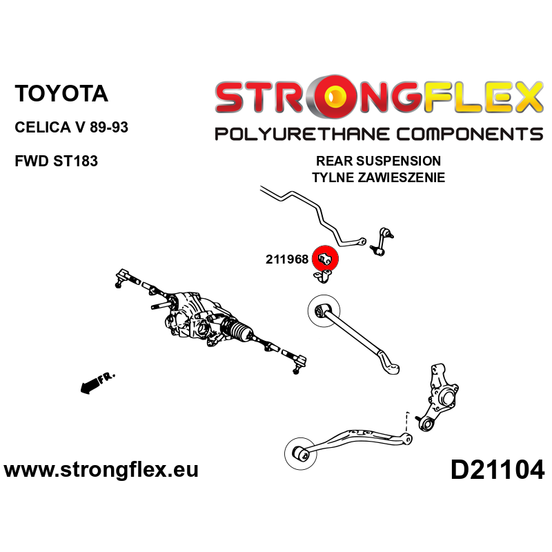211968B: Rear stabilizer bush
