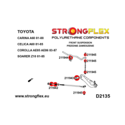 216254A: Full Suspension bush kit SPORT