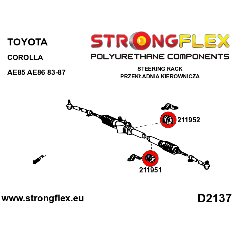 216254A: Full Suspension bush kit SPORT
