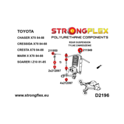 211950A: Rear anti roll bar link bush SPORT