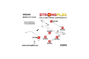 281203A: Rear arm-front bushing SPORT