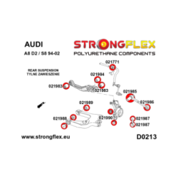 021987A: Rear wishbone link bushing / Steering tie rod bushing SPORT