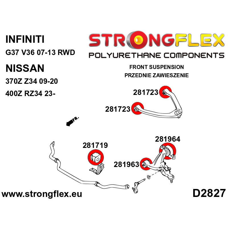 286200B: Full suspension bush kit