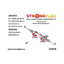 281969A: Steering rack bush SPORT