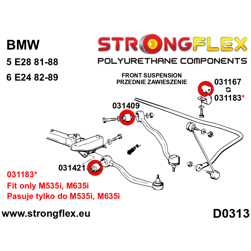 031409B: Front lower rear bush