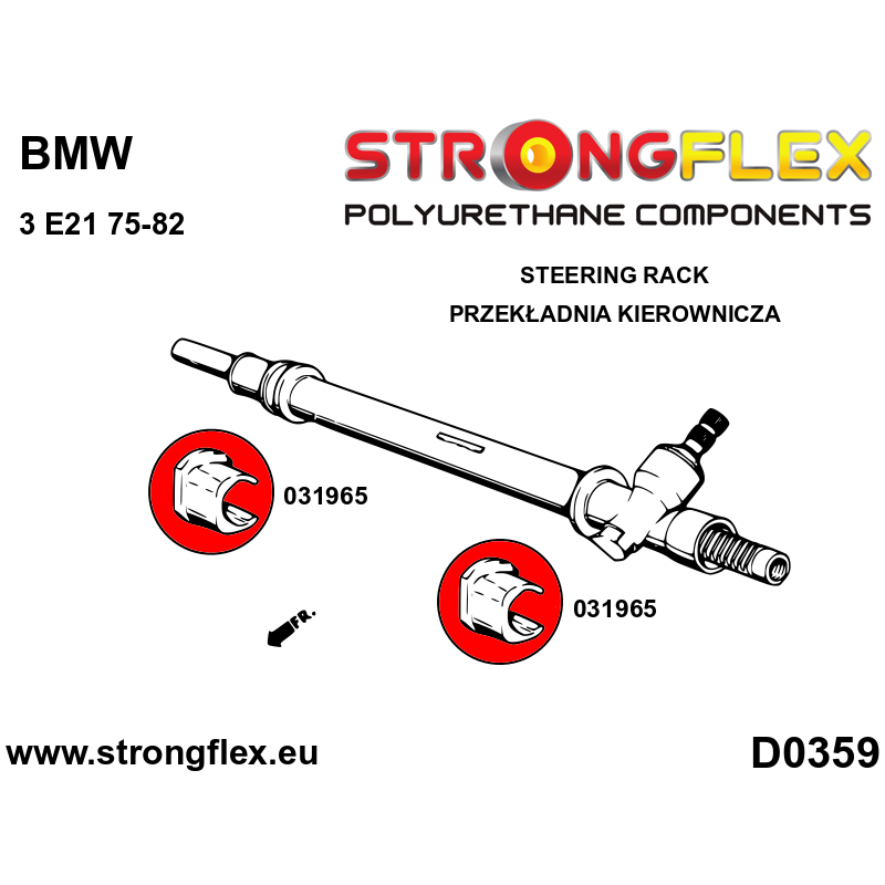 031965B: Steering rack bush