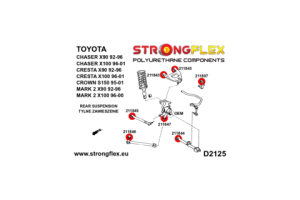 216242B: Rear suspension bush kit